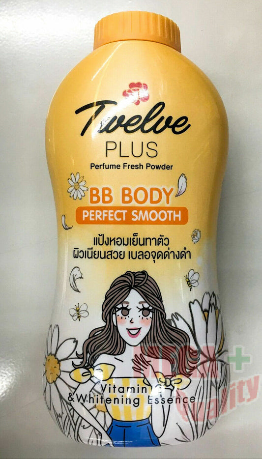 Twelve Plus BB Body PERFECT Smooth Fresh Powder Vitamin C Whitening 280g.