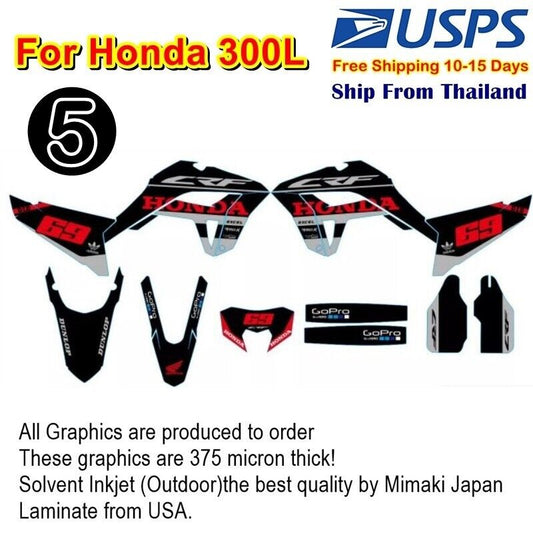 K8 Motocross Graphics Stickers Kit For Honda CRF300L Whole Bike Decals kits New