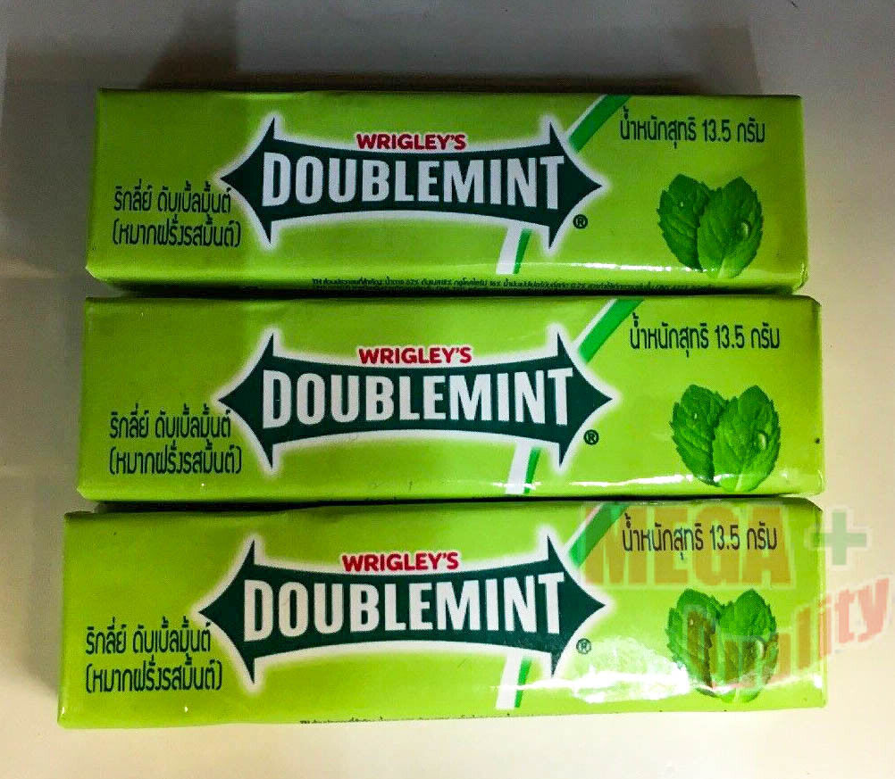 12 x 13.5g New Wrigley s Doublemint Chewing MINT Bubble Gum Sticks Tabs