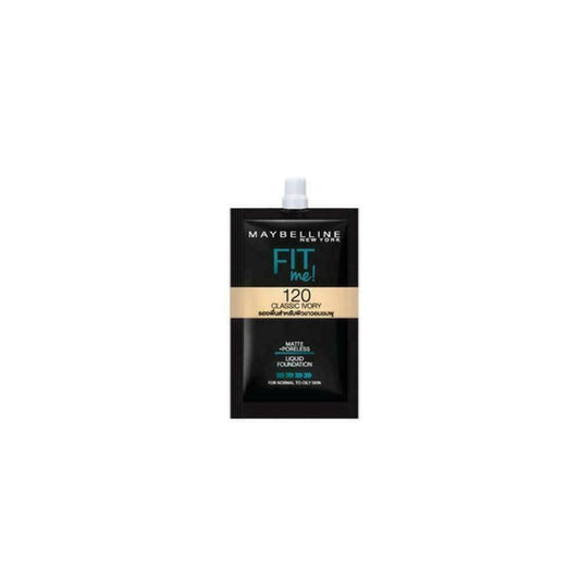 Maybelline New York Fit Me Matte+Poreless Foundation #120 Classic Ivory 5 ml x 6