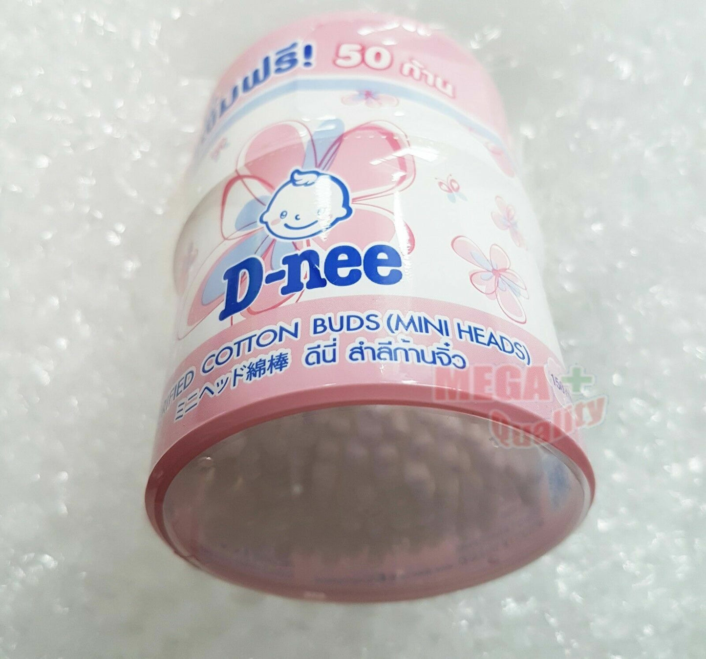 D-nee Purified Cotton Buds 100% Pure Cotton Makeup Swab Cosmetic Ear 100 Sticks