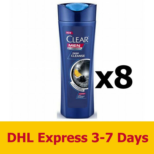 8x145ml Clear Men Shampoo Anti-Dandruff Deep Cleanse Hair Care Styling Beauty