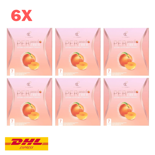 6x Per Peach Pananchita Fiber Detox Drink Slim Weight Control Natural Diet Skin