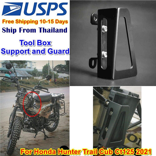 Tool Box Support and Guard For Ct125 Honda Hunter Cub 2021 125 Trail Side Rack