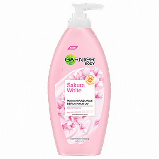 400ml Garnier Body Sakura White Serum Milk Lotion Moisturizers Sun Protection