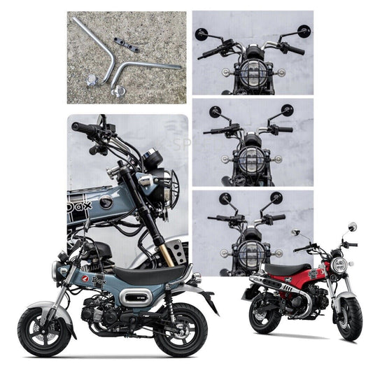 Adjustable Foldable Handlebar Silver Diablo Fits Honda DAX125 ST125 2022 - 2023