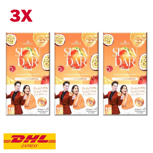 3x Slandar Drink Vitamin Powder Mix Drink Weight Control Slimming Healthy Skin
