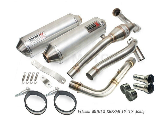 Twin Exhaust For Honda CRF 250L 2012 - 2019 Rally Full System Stainless Steel