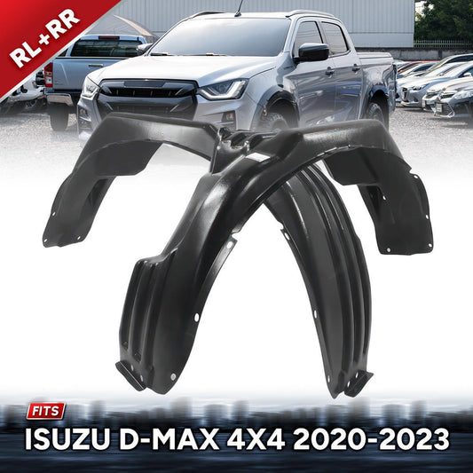 Pair LR Rear Plastic Inner Fender Liner For Isuzu D-Max 4WD Pickup 2020-2023