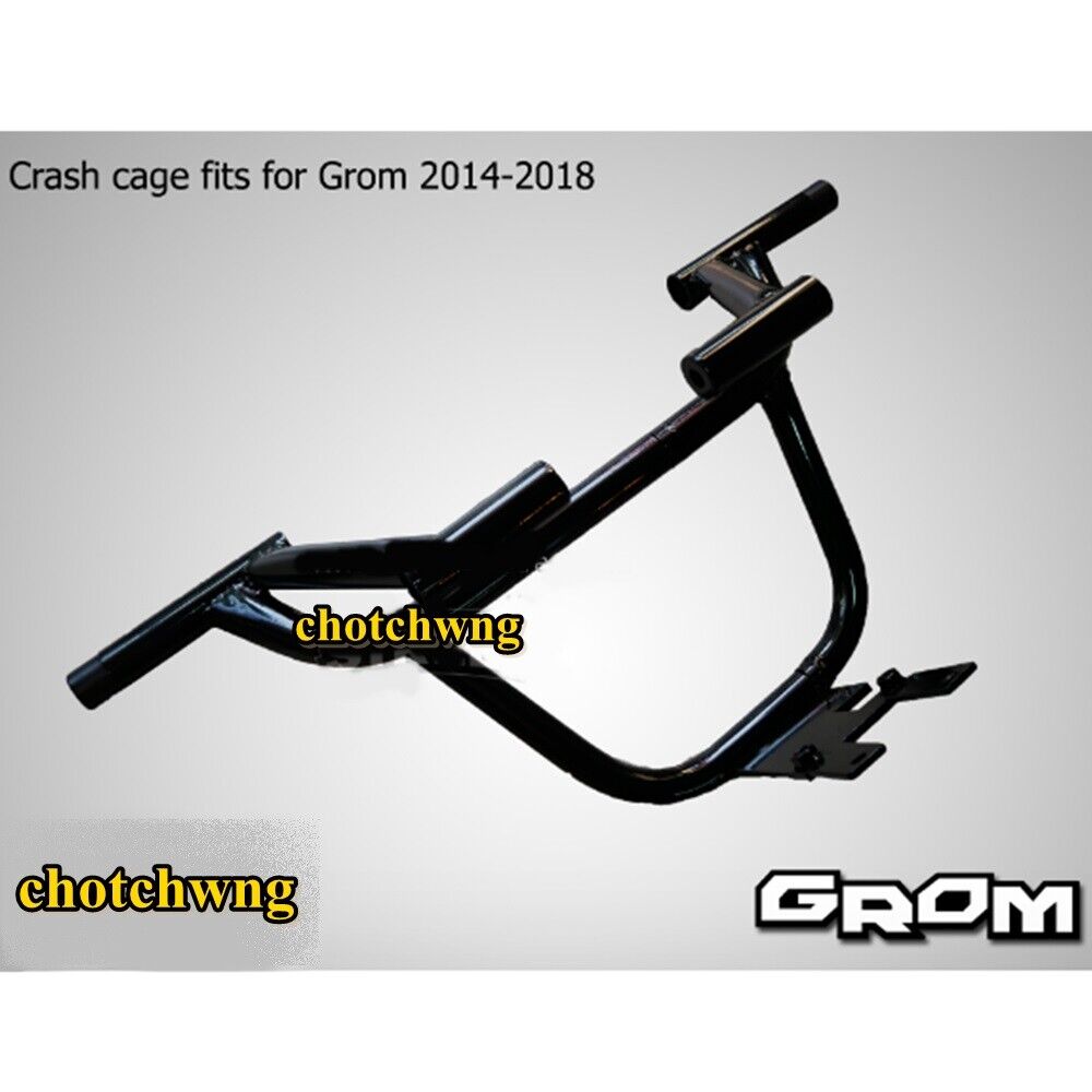 Honda Grom Crash Cage (Fits : 13-20) Motorcycle Subcage Stunt Part Black Steel