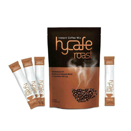5x Hycafe Roast Arabica Robusta Blend Instant Coffee Mix L-Carnitine 495 mg 150g
