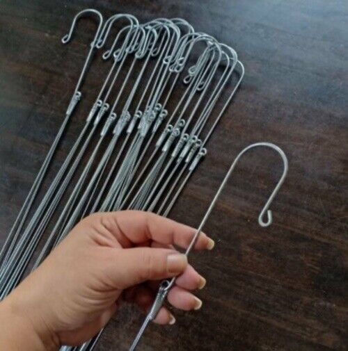12x Hanging Wire Orchid Vanda Hanger Planter Flowers Plant Garden Baskets