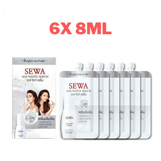 6x SEWA Age White Serum Brightening Skin AntiAging Restore Radiance Youthful 8ml