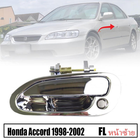 Left LH Front Exterior Outer Door handle Chrome For Honda Accord Sedan 1998-2002