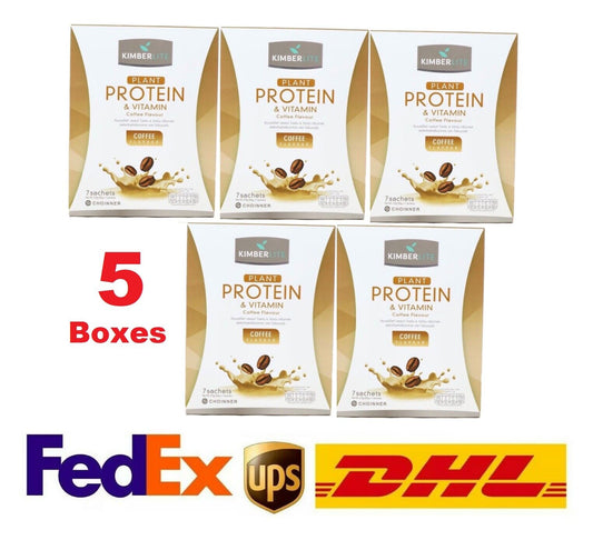 5x Kimberlite 5 Protein Vitamin Coffee Flavor High Protein Weight Loss delicious