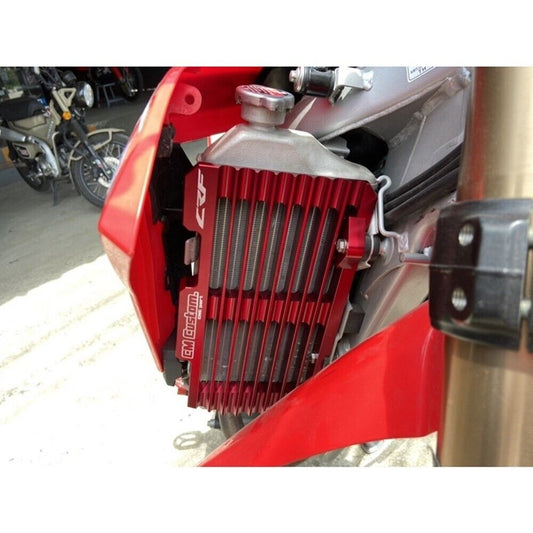 R23 Black RADIATOR GUARD COVER For HONDA CRF 300L Rally PROTECTOR Aluminum 20 mm