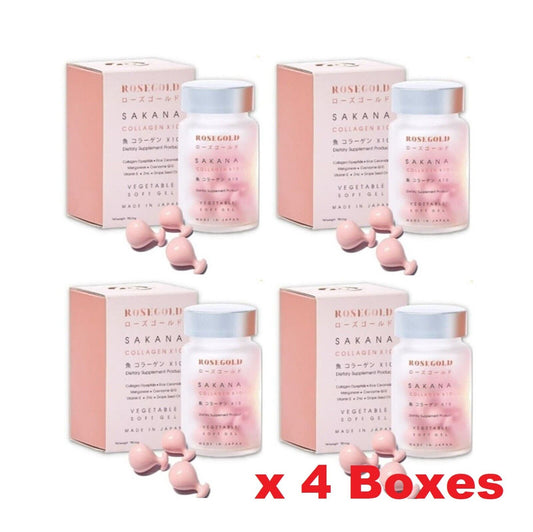 4x ROSEGOLD SAKANA Collagen x10 Anti Aging Wrinkles Whitening Skin Heathy