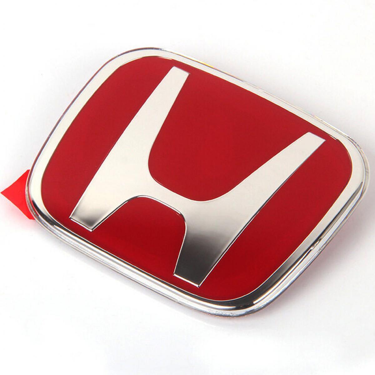 Front Grille Logo Emblem Badge Decal Red For Honda CR-V CRV 2012-2016