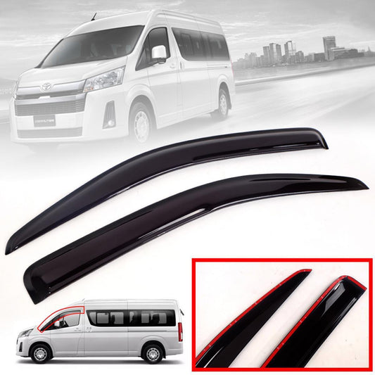 Door Windshield Air Guard Visor Rain Guard For Toyota Hiace Commuter 2019-2020