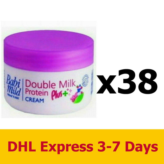 38x50g BABI MILD Double Protein Milk Plus Cream Moisturizers Bath Nourishment