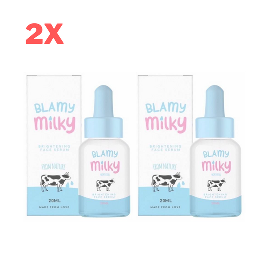 2x Blamy Milky Serum Brightening Face Milk Reduce Dark Spots Moisturizing 20 ml