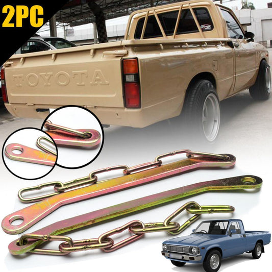 Rear Tailgate Hinge Chain Support Pair For Toyota Hilux RN30 LN40 Pickup 1979-83