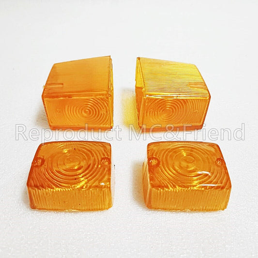 Set 4pcs. Front & Rear Turn Signal Lens Indicator Fits Honda C92 C95 CA95 CA160