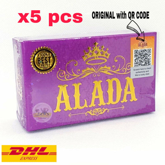 5x ALADA Whitening Soap Bright Skin Reduce Dark Spots Organic Authentic 160 g