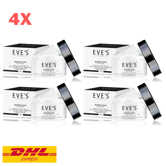 4x EVE'S Booster White Body Cream Stretch Mark Dark Spots Reduce Brighten 100ml