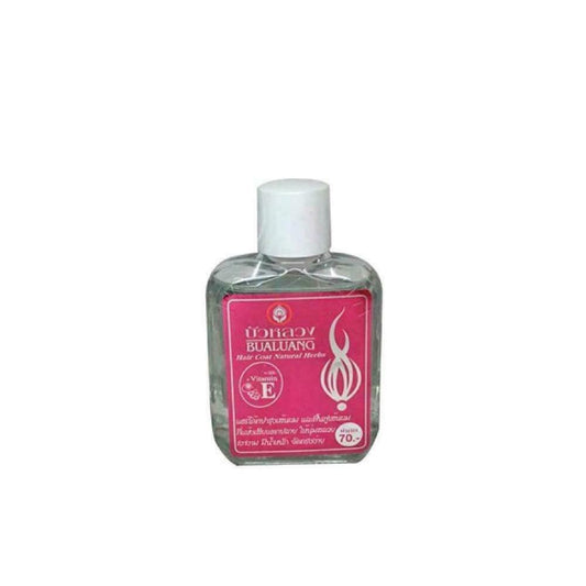 Bualuang Hair Coat Natural Herbs with Vitamin E Pink 80 ml