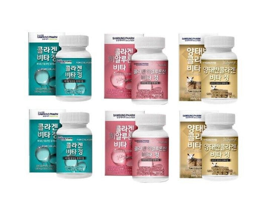 6x Samsung Pharm Collagen Sheep Placenta Hyaluronic Vitamin Skin radiant Healthy
