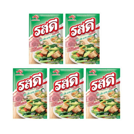 5x RosDee Powder Pork Flavor Thai Seasoning Cook Stir Fried Soup Ajinomoto 70 g