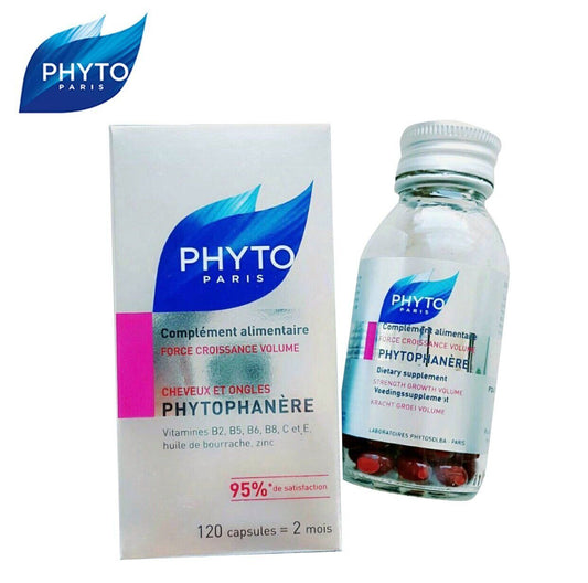 PHYTO PARIS Phytophanere Hair And Nails Dietary Supplement 120 Caps #ibea