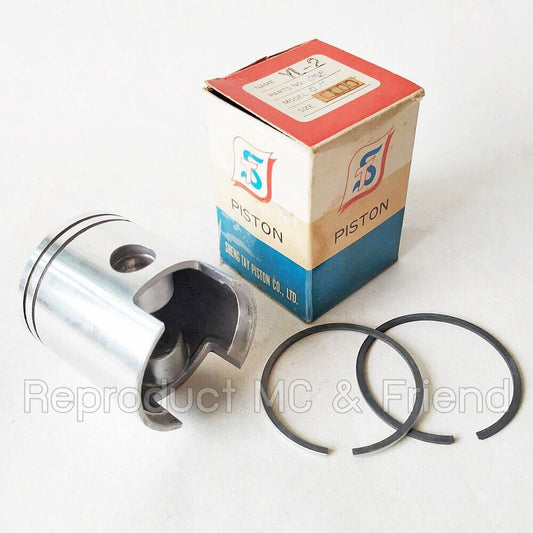 Yamaha YL2 YL2C L5T L5TA Piston & Ring Set Oversize 1.00 (Diameter=53.00mm.)