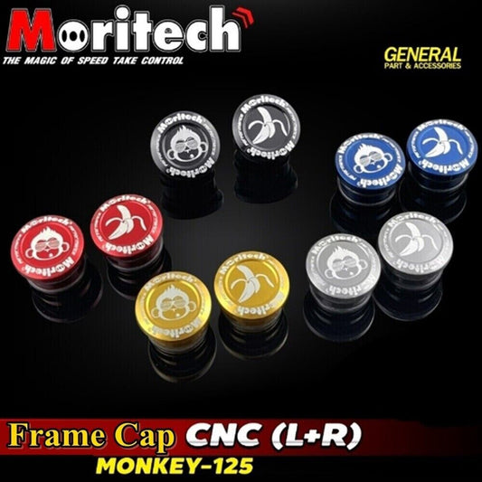 Aluminum Frame Cap Honda Monkey 125 Bolt Filler Emblem Badge L+R Bodywork Parts