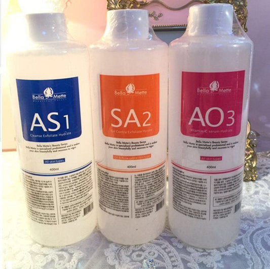 Korea Bella Mette Beautiful Voices AS1 + SA2 + AO3 400ml Aqua Peel #ibea