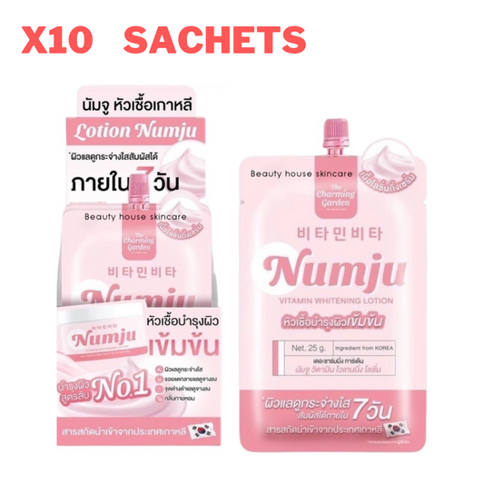 10x Numju Vitamin Whitening Lotion Armpits Buttocks Elbows Knees Nourishing 25 g