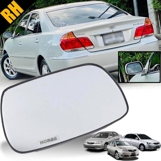 Right RH Side Wing Mirror Glass Lens Fits 2002 - 2007 Toyota Corolla Vios Camry