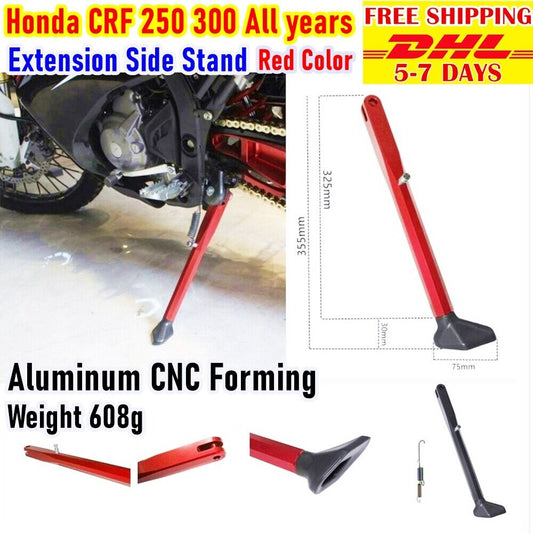 Kickstand Kick Side Stand Bar For Honda Crf 250 300 All Years Aluminum 14 Inch
