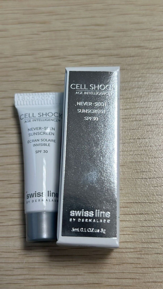 5pc x Swiss Line Cell Never-Seen Sunscreen SPF30 3ml Sample #ibea