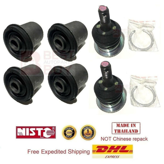 6 Front Upper Control Arm Bushing Ball Joint Fit Toyota Hilux 2015-18 4Wd pickup