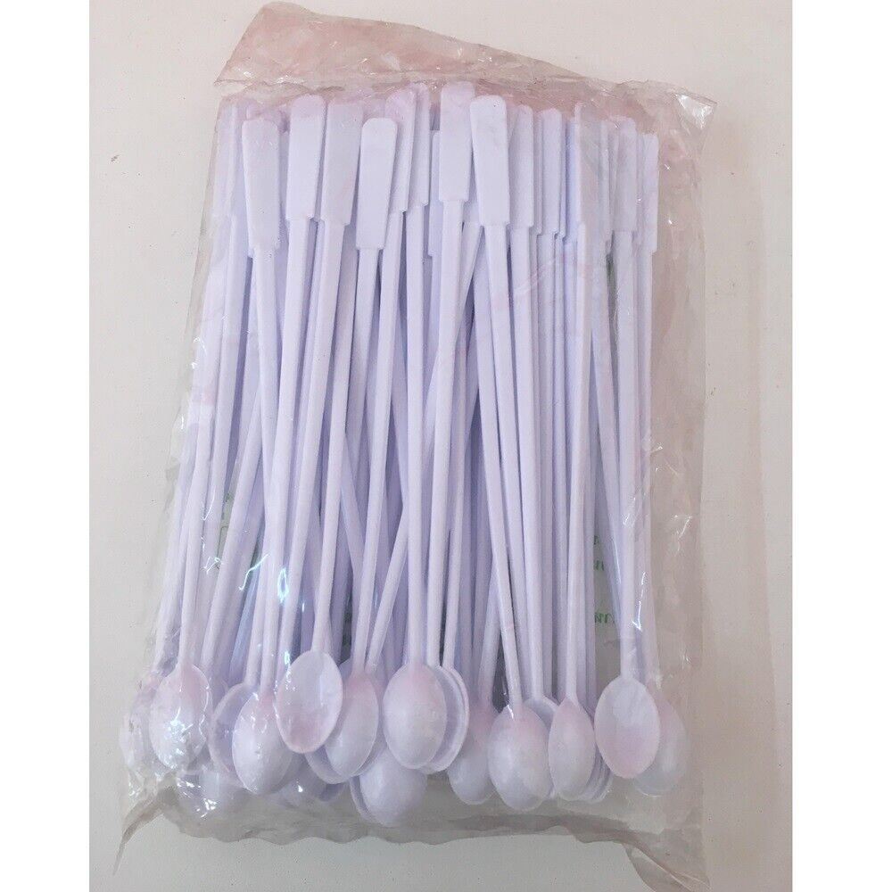 1,000 Pcs Stirrer Coffee Tea Cocktail Spoons Plastic Disposable Utensil Mini 5"