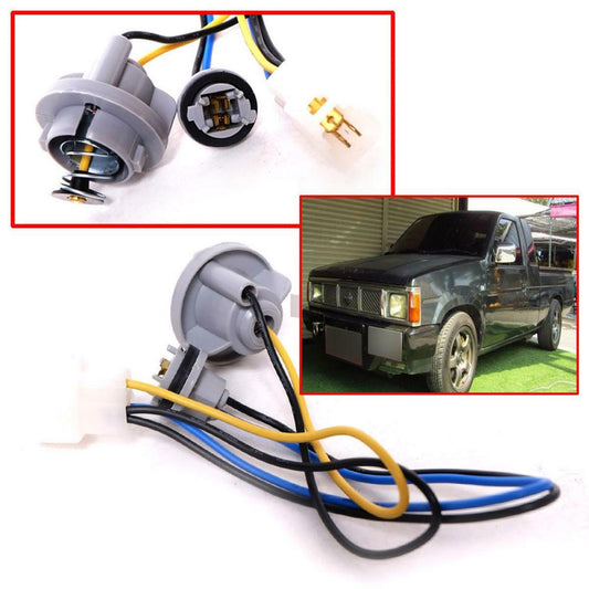 CORNER LAMP LIGHT 3 WIRING SOCKET HARNESS FOR NISSAN NAVARA D21 PICKUP 1990-1997