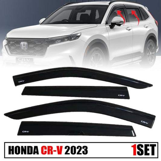 Rain Visor Wind Shield Weather Guard Gloss Black For Honda CR-V CRV 2023