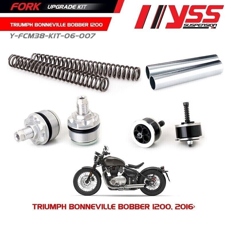 YSS FRONT FORK UPGRADE KIT FOR TRIUMPH BONNEVILLE BOBBER 1200 2016