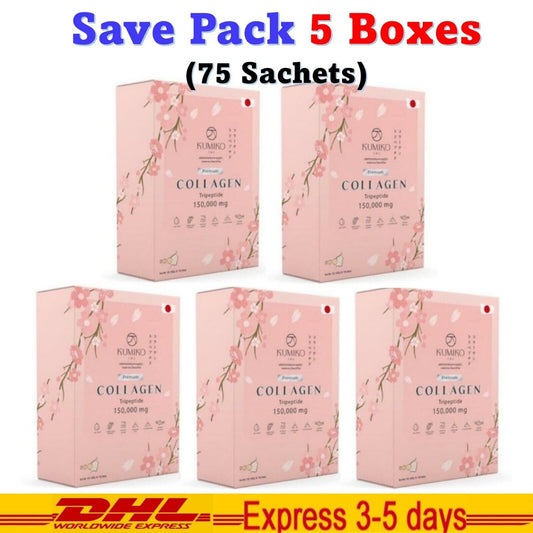 5x KUMIKO Collagen Premium Shine Beauty Radiance Smooth Aura Healthy Skin
