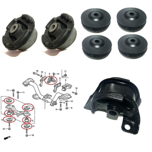 7 Rear Different Mounting Bushing Insulator Support Fit 1997-2001 RD Honda Cr-V