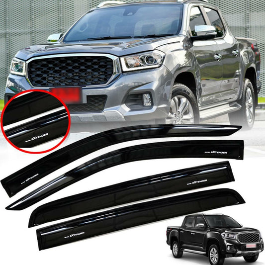 Sun Rain Visor Windshield Black For MG Extender Maxus T70 Ute Pickup 2020 2021