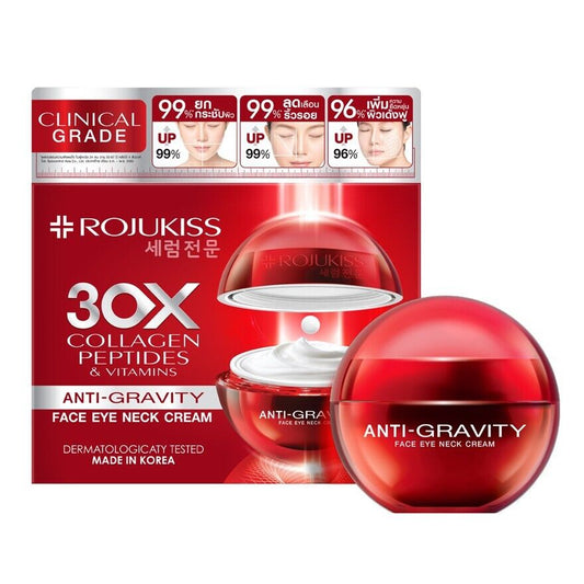 Rojukiss Face Eye Neck Cream Anti Gravity Aging Wrinkles Lifting Firm Skin 30 ml