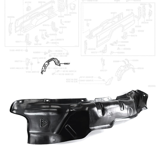 Right Inner Fender Liner Rear RH For 1989-1997 Toyota Pickup Hilux LN90 LN106